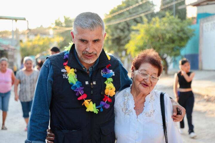 Inicia pavimentación en Las Lajas con el proyecto Calles Felices, en Tuxtla