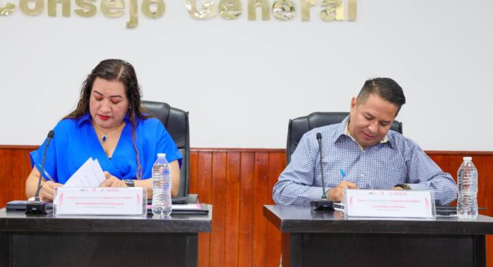 Firman Convenio de Colaboración IEPC y el Icatech