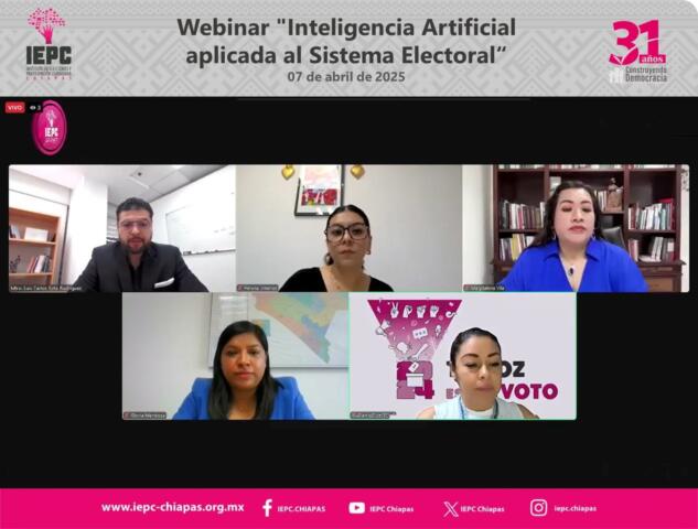 Realiza IEPC conferencia sobre Inteligencia Artificial aplicada al sistema electoral