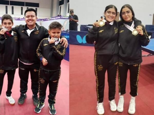 Chiapas obtiene Oro, Plata y Bronce en la Olimpiada Nacional Conade 2025 en Tenis de Mesa