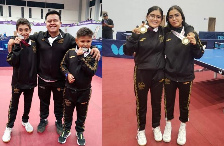 Chiapas obtiene Oro, Plata y Bronce en la Olimpiada Nacional Conade 2025 en Tenis de Mesa
