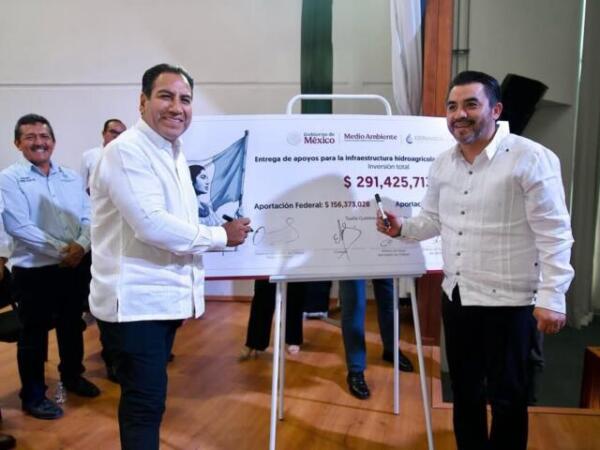 Eduardo Ramírez destaca respaldo de la Federación para fortalecer infraestructura hidroagrícola en Chiapas