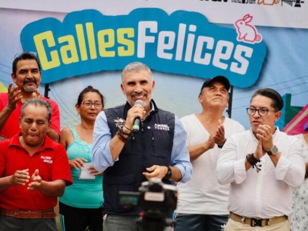 Inaugura Angel Torres una calle más en colonia 6 de Junio