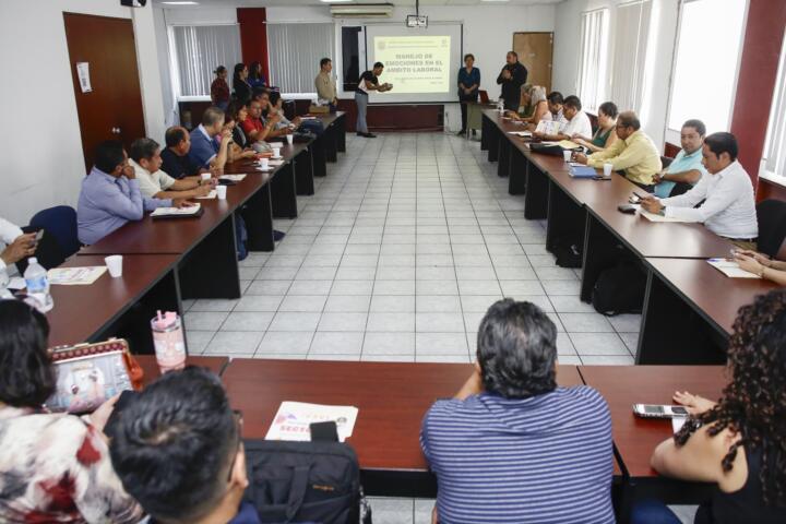 Imparte Poder Judicial curso Manejo de Emociones en el Ámbito Laboral a integrantes de la Secretaría de Educación nivel Telesecundaria