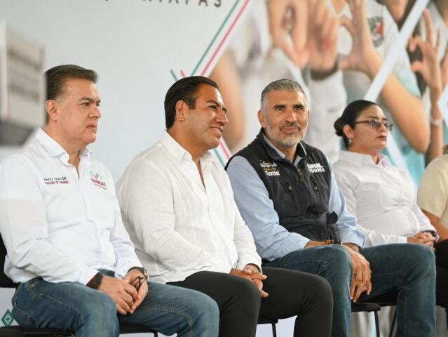 Eduardo Ramírez arranca obras para mejoramiento de la Escuela Secundaria General Joaquín Miguel Gutiérrez