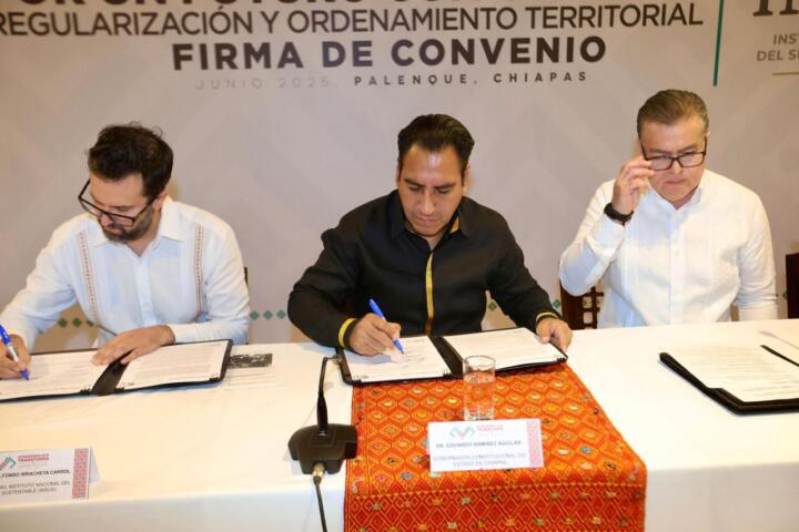 Eduardo Ramírez impulsa certeza jurídica en Chiapas con el respaldo del Insus