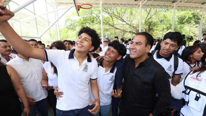 Eduardo Ramírez impulsa educación con nueva infraestructura en el Cobach 234 Plan de Ayala