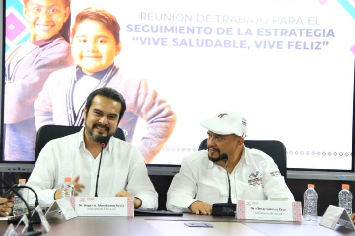 Analizan avances del programa “Vive saludable, vive feliz” en las más de ocho mil escuelas de Educación Básica de Chiapas