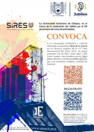 Convoca UNACH a presentar obras en la Feria Internacional del Libro