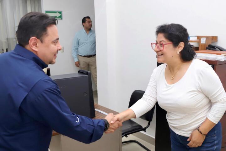 Juan Carlos Moreno Guillén recorre instalaciones del distrito judicial de Comitán