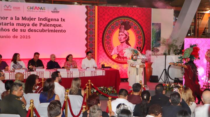 Rinden homenaje a la Reina Roja de Palenque, con billete conmemorativo de la Lotería Nacional