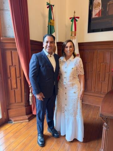 Asiste Eduardo Ramírez al Primer Informe de la gobernadora de Veracruz, Rocío Nahle