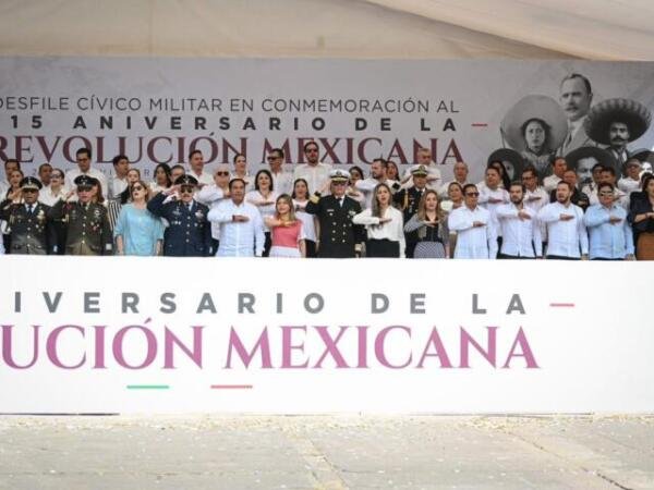 Eduardo Ramírez encabeza conmemoración del 115 Aniversario de la Revolución Mexicana