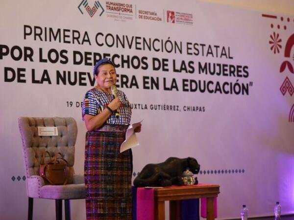 La voz de Rigoberta Menchú impulsa la Nueva ERA de la educación