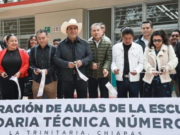 Con obras educativas y caminos, Eduardo Ramírez fortalece el desarrollo de la Meseta Comiteca Tojolabal