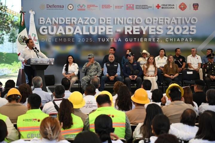 Encabeza Eduardo Ramírez banderazo de inicio del Operativo Guadalupe-Reyes 2025