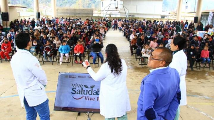 Cuidar, jugar y aprender: así se vivió la Feria Vive Saludable, vive feliz en Tenejapa