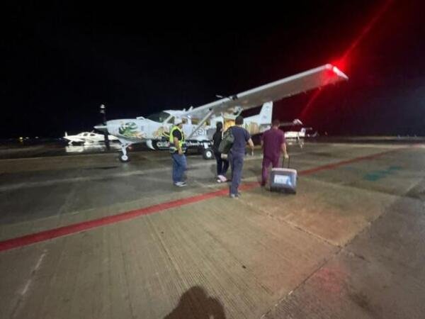 Secretaría de Protección Civil activa Código Vida para traslado aeromédico de órganos con fines de trasplante