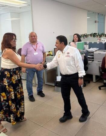 Visita Juan Carlos Moreno Guillén, instalaciones del Poder Judicial Federal en Tapachula