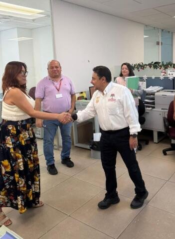 Visita Juan Carlos Moreno Guillén, instalaciones del Poder Judicial Federal en Tapachula