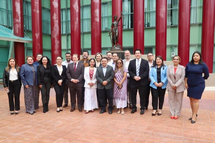 Juan Carlos Moreno Guillén realiza visita institucional a la sede del Poder Judicial de la Federación