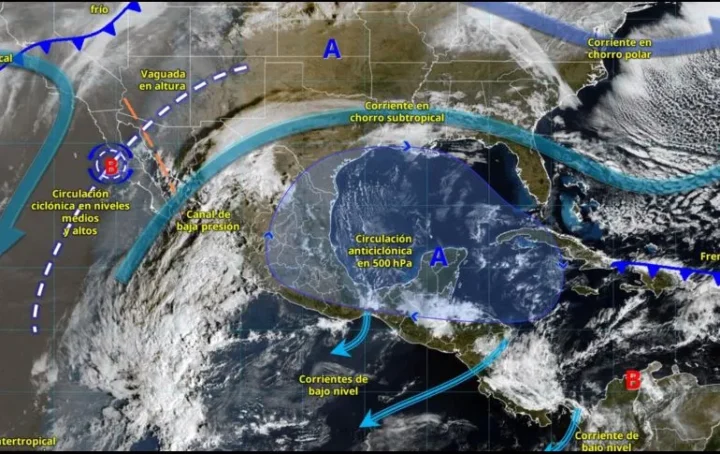 Frentes fríos y vaguadas traerán lluvias y viento intenso esta semana