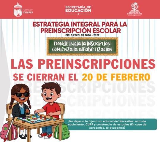 Asegura tu espacio: recta final de preinscripciones