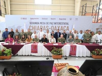 Eduardo Ramírez y Salomón Jara fortalecen la seguridad y conectividad entre Chiapas y Oaxaca