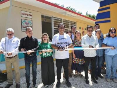 Eduardo Ramírez impulsa espacios dignos y seguros para estudiantes de Berriozábal