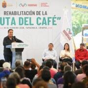 Eduardo Ramírez impulsa la rehabilitación de la Ruta del Café en Tapachula