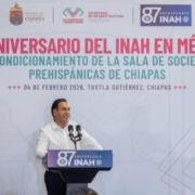 Eduardo Ramírez destaca labor del INAH y reafirma coordinación a favor del patrimonio histórico de Chiapas