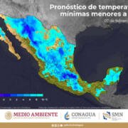 Se pronostica ingreso de frente frío No. 33 a Chiapas