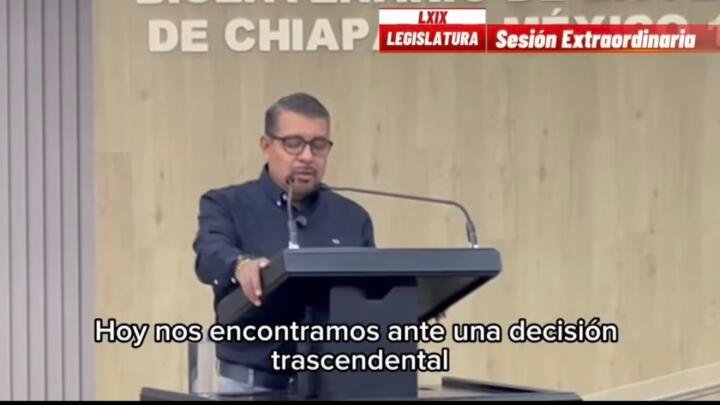 Javier Jiménez respalda reforma para fortalecer a la policía en Chiapas