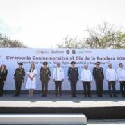 Eduardo Ramírez asiste a conmemoración del Día de la Bandera