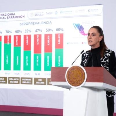 Sheinbaum llama a la calma; hay 28 millones de vacunas contra sarampión