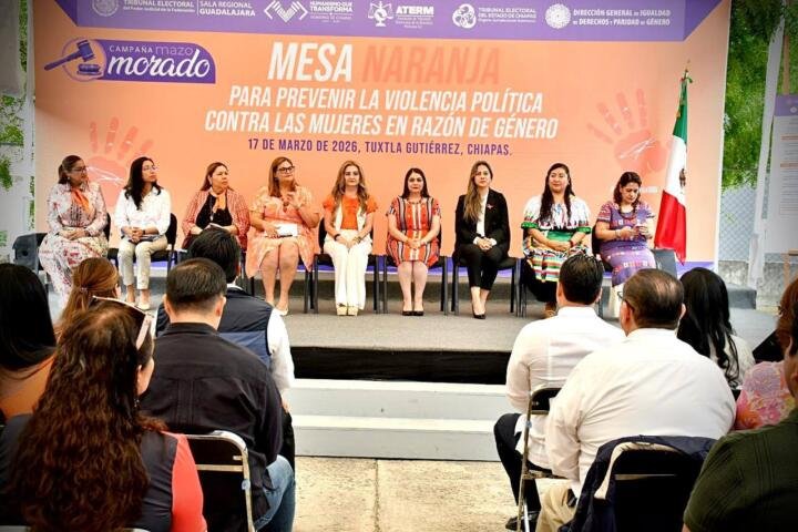 Javier Jiménez respalda instalación de Mesa Naranja contra la violencia política de género en Chiapas