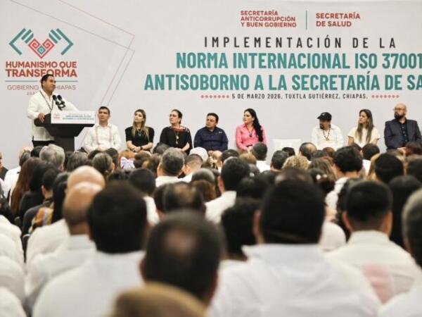 Eduardo Ramírez presenta implementación de la Norma Internacional ISO 37001 Antisoborno en la Secretaría de Salud