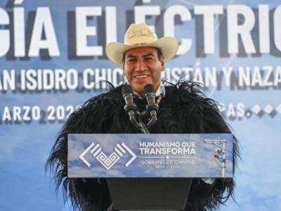 En Teopisca, Eduardo Ramírez impulsa obras de infraestructura eléctrica y educativa