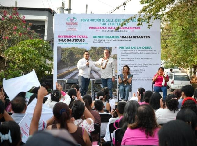 Arranca el programa Calles Humanistas en la colonia 27 de Febrero