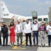 Inauguran el vuelo Tuxtla Gutiérrez–Bahías de Huatulco de Aerobalam