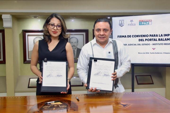 Poder Judicial e Instituto Registral del Estado firman convenio en innovación tecnológica