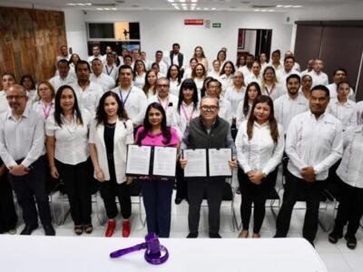 Suscriben UNACH y el TEECH convenio de colaboración