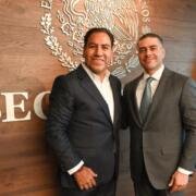 Eduardo Ramírez se reúne con Omar García Harfuch y refrenda colaboración para fortalecer la seguridad