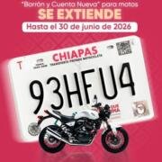 Chiapas amplía plazo del programa “Borrón y Cuenta Nueva” para motocicletas