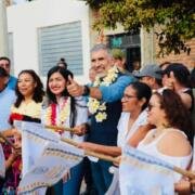 Llega Calles Felices a la colonia Adonahí con el presidente Angel Torres