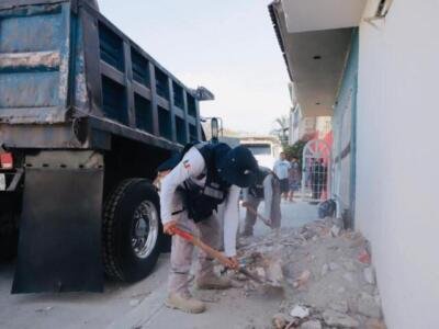 Más de 1,300 toneladas de escombro se han recogido en Tuxtla: Angel Torres