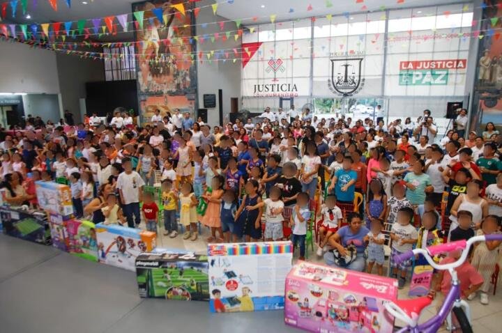 Con risas, alegría y unión familiar, celebra Voluntariado del Poder Judicial a niñas y niños