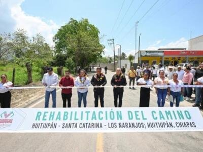 Eduardo Ramírez avanza en la rehabilitación de caminos en municipios de Chiapas