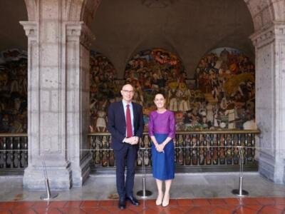 Presidenta Claudia Sheinbaum se reúne con el Alto Comisionado de las Naciones Unidas para los Derechos Humanos, Volker Türk
