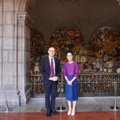 Presidenta Claudia Sheinbaum se reúne con el Alto Comisionado de las Naciones Unidas para los Derechos Humanos, Volker Türk